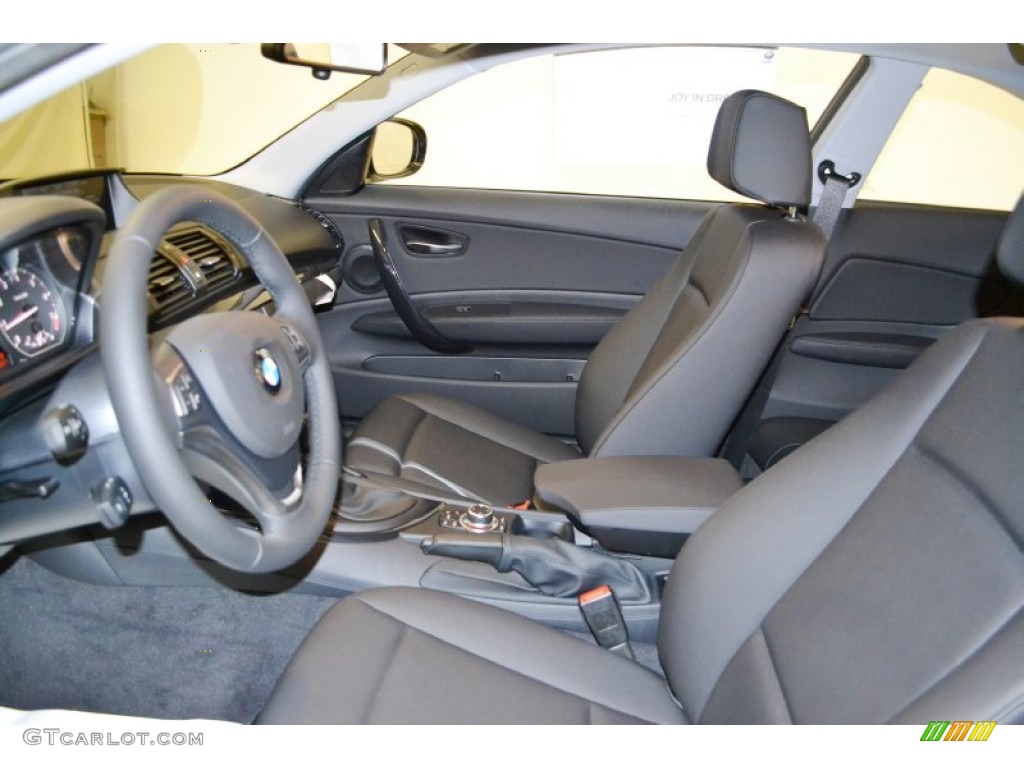2013 1 Series 128i Coupe - Alpine White / Black photo #7