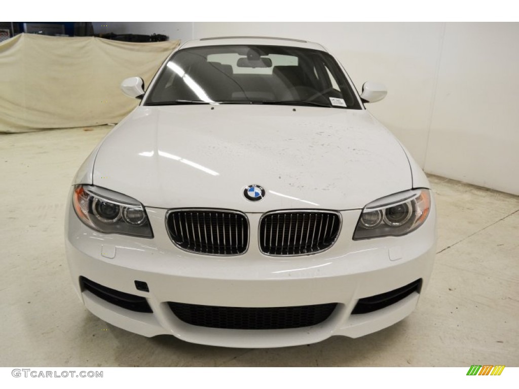 2013 1 Series 135i Coupe - Alpine White / Black photo #5