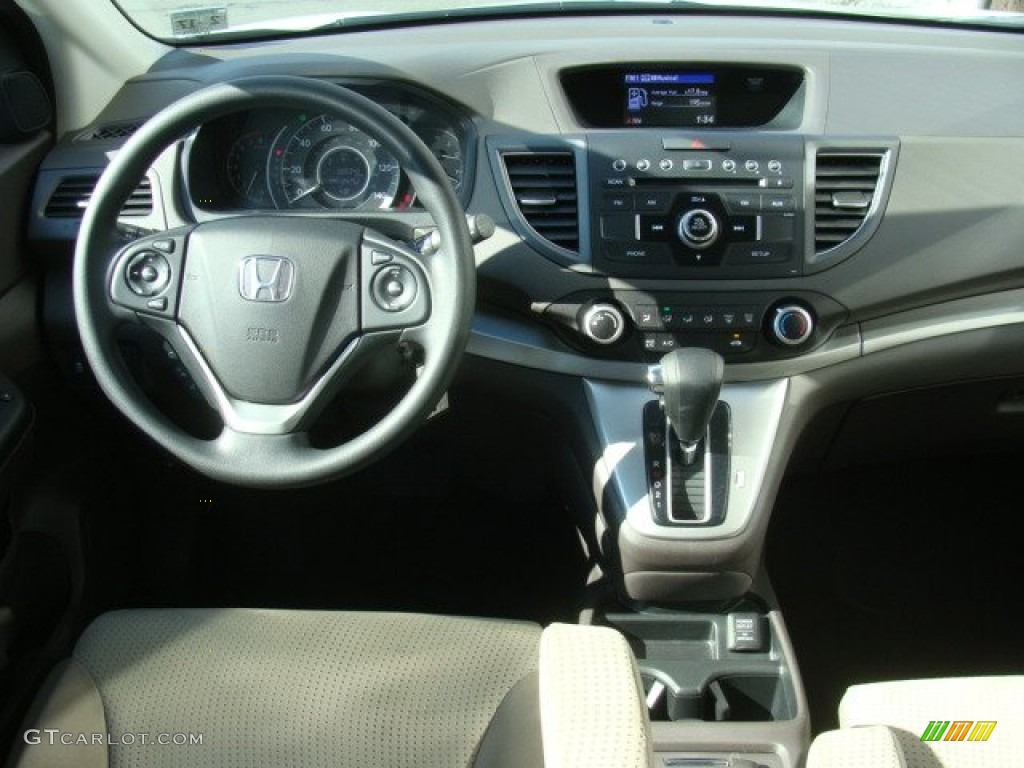 2012 CR-V EX 4WD - White Diamond Pearl / Beige photo #9