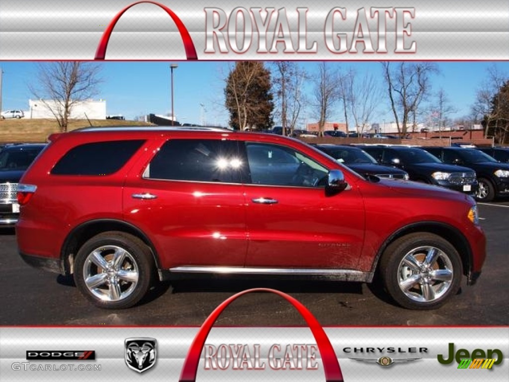 Deep Cherry Red Crystal Pearl Dodge Durango