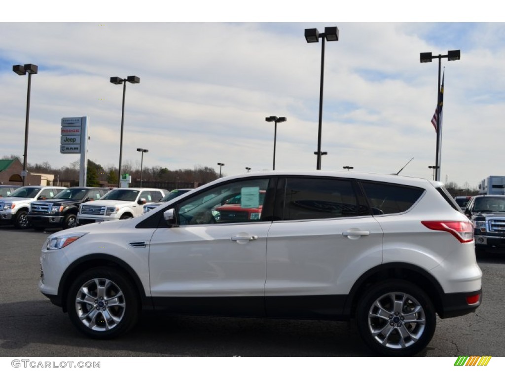 2013 Escape SEL 1.6L EcoBoost - White Platinum Metallic Tri-Coat / Medium Light Stone photo #5