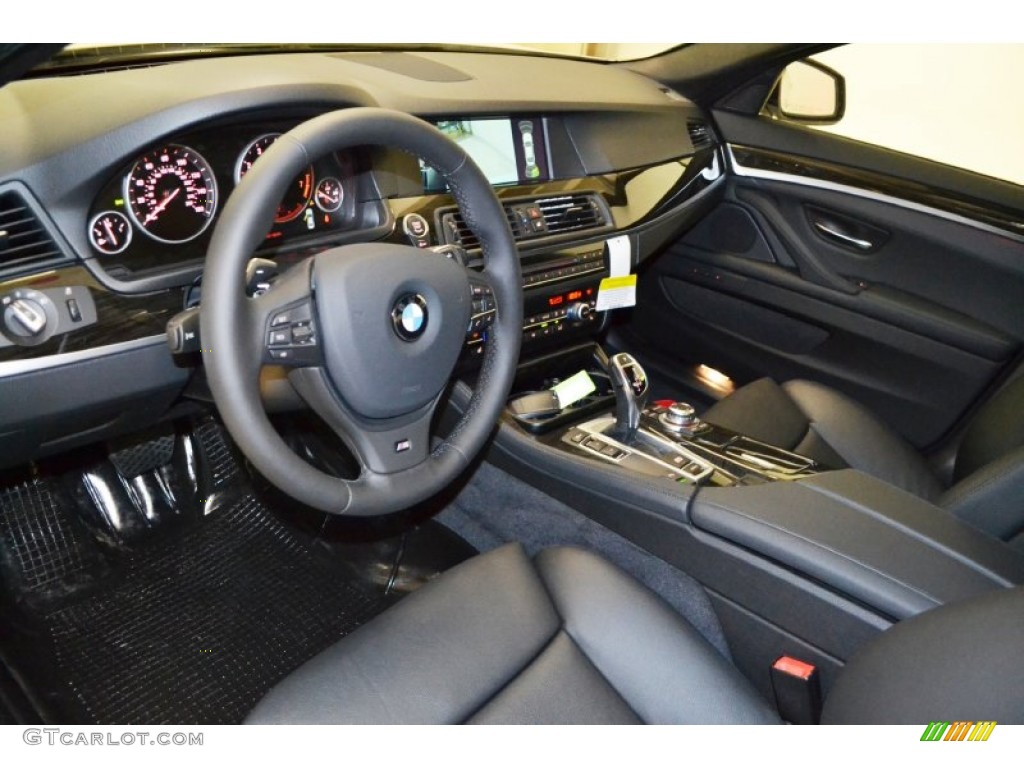 Black Interior 2013 BMW 5 Series 535i Sedan Photo #77243633