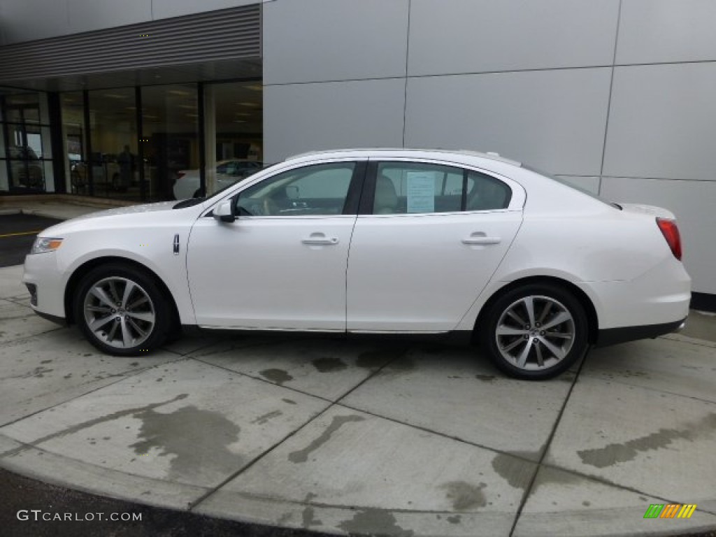 White Platinum Metallic Tri-Coat 2011 Lincoln MKS AWD Exterior Photo #77244433