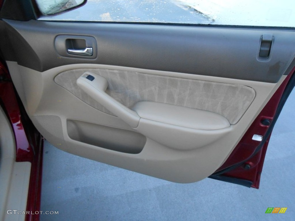 2005 Honda Civic EX Sedan Ivory Door Panel Photo #77245016