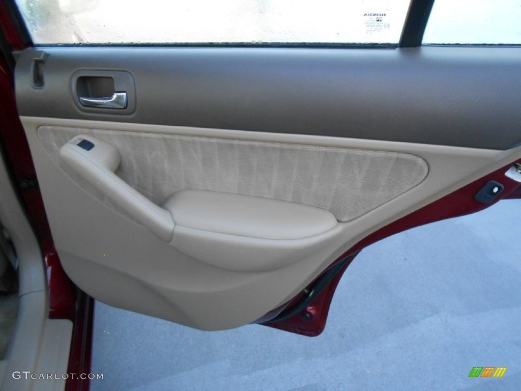 2005 Honda Civic EX Sedan Ivory Door Panel Photo #77245085