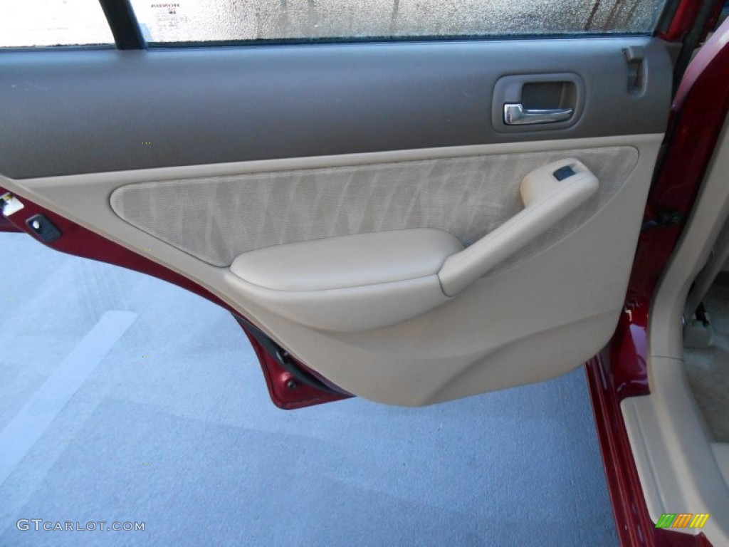 2005 Honda Civic EX Sedan Ivory Door Panel Photo #77245157