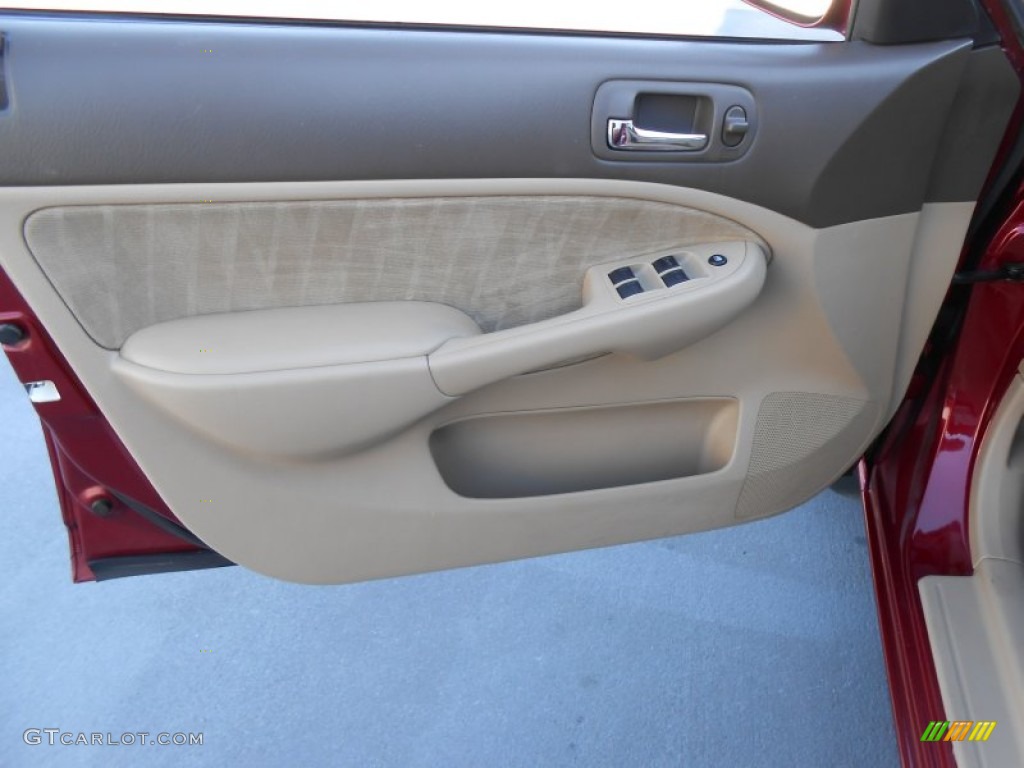 2005 Honda Civic EX Sedan Ivory Door Panel Photo #77245211
