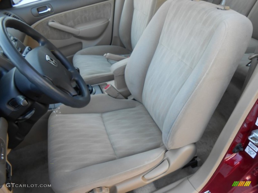 Ivory Interior 2005 Honda Civic EX Sedan Photo #77245246