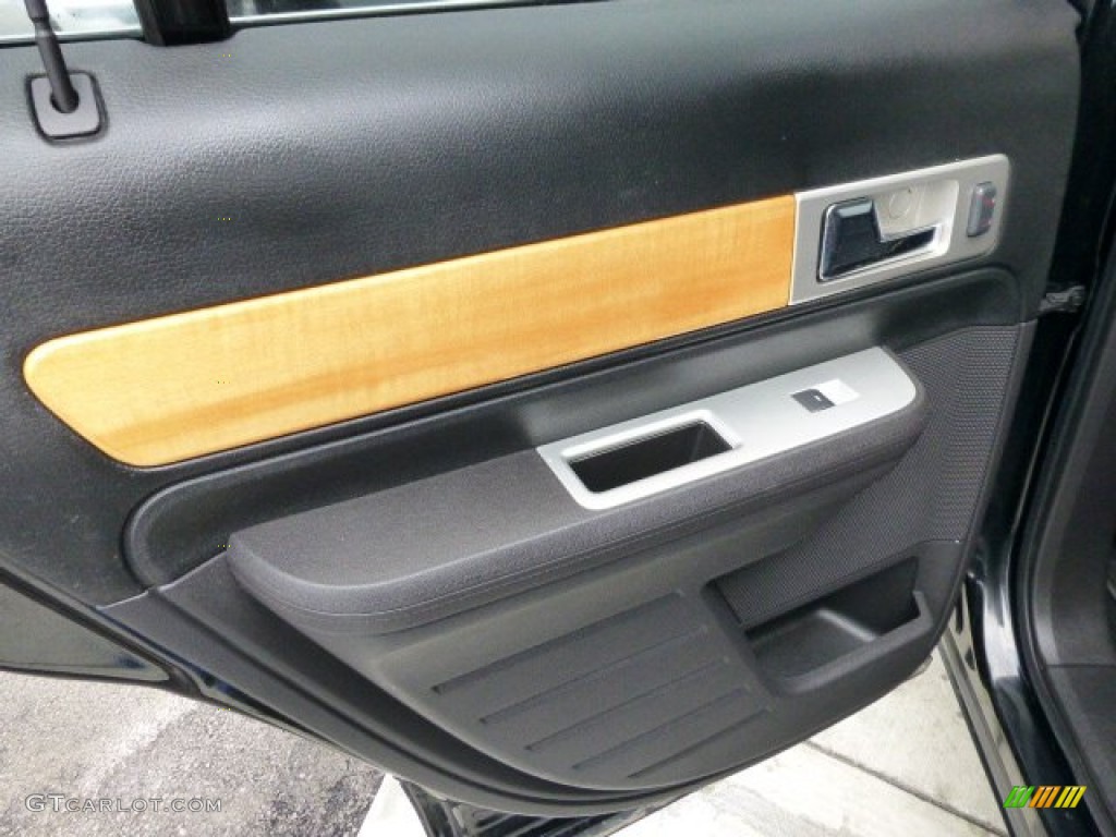 2010 Lincoln MKX AWD Charcoal Black Door Panel Photo #77245278