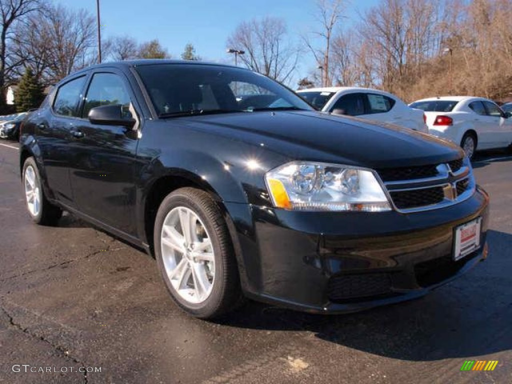 Black 2013 Dodge Avenger SE V6 Exterior Photo #77245655