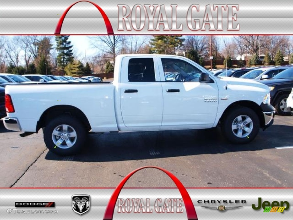 2013 1500 Express Quad Cab 4x4 - Bright White / Black/Diesel Gray photo #1