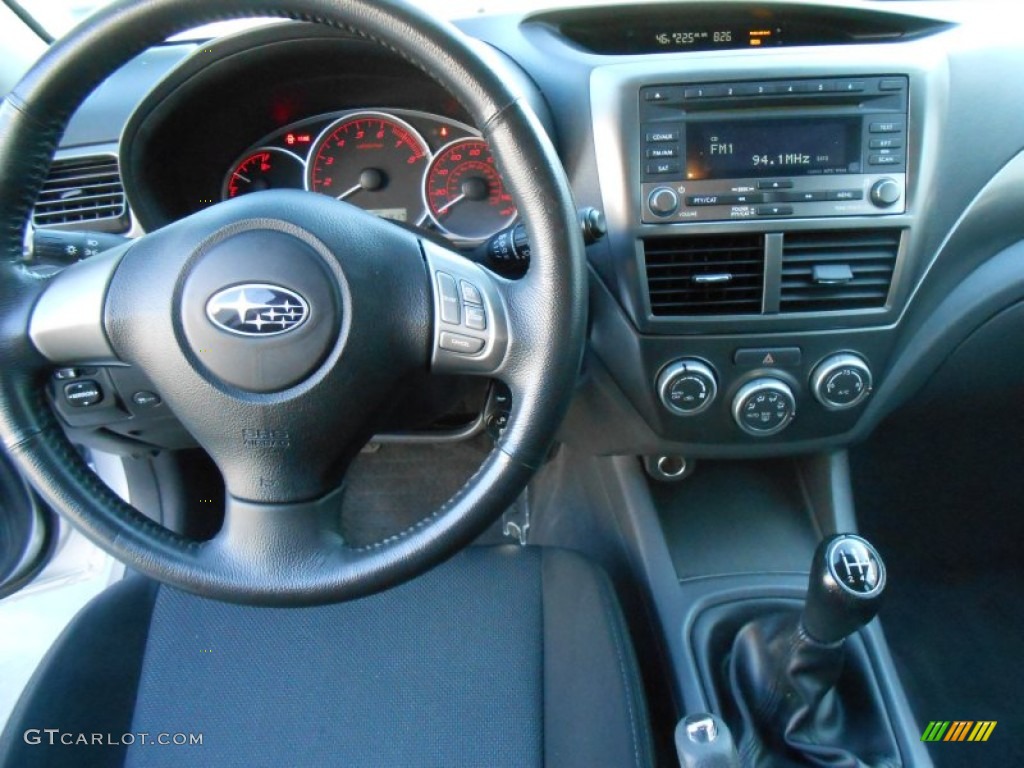 2008 Subaru Impreza WRX Sedan Carbon Black Dashboard Photo #77247436
