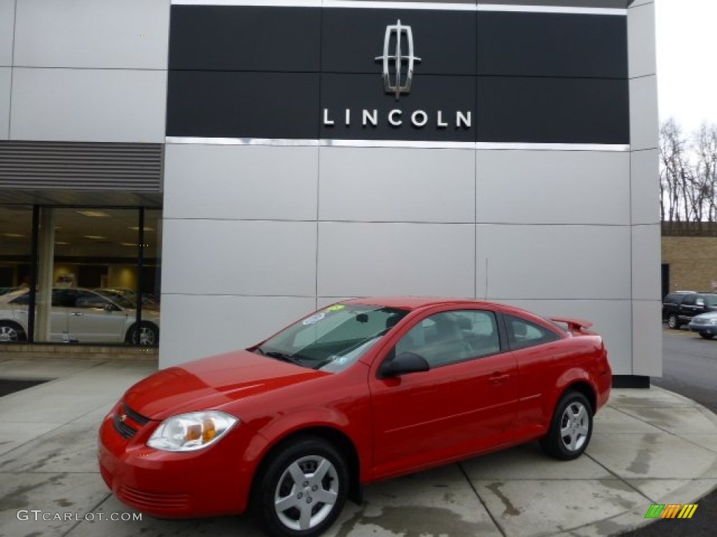 2005 Cobalt Coupe - Victory Red / Gray photo #1