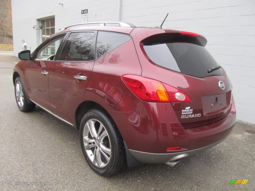 2009 Murano LE AWD - Merlot Metallic / Beige photo #3