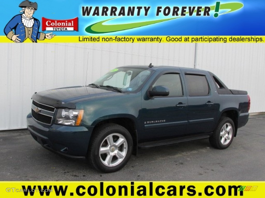 2007 Avalanche LT 4WD - Bermuda Blue Metallic / Ebony photo #1