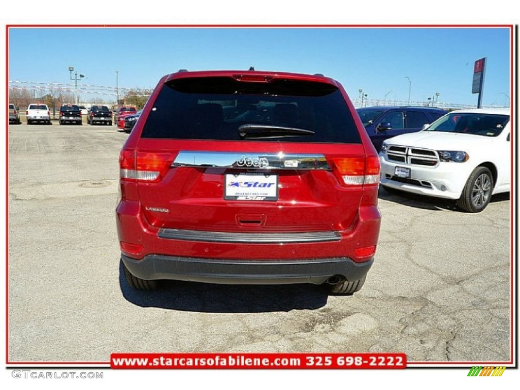 2013 Grand Cherokee Laredo X Package - Deep Cherry Red Crystal Pearl / Dark Graystone/Medium Graystone photo #4