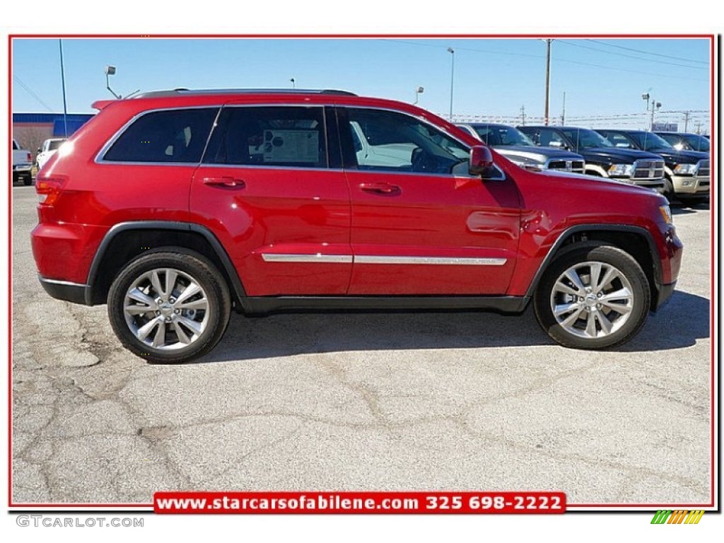 2013 Grand Cherokee Laredo X Package - Deep Cherry Red Crystal Pearl / Dark Graystone/Medium Graystone photo #6