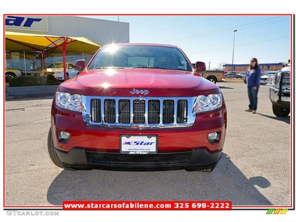 2013 Grand Cherokee Laredo X Package - Deep Cherry Red Crystal Pearl / Dark Graystone/Medium Graystone photo #9