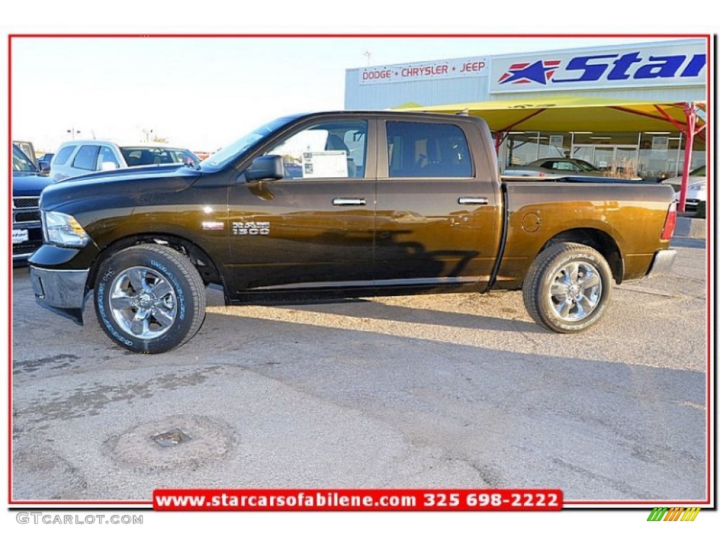 2013 1500 Lone Star Crew Cab - Black Gold Pearl / Black/Diesel Gray photo #2