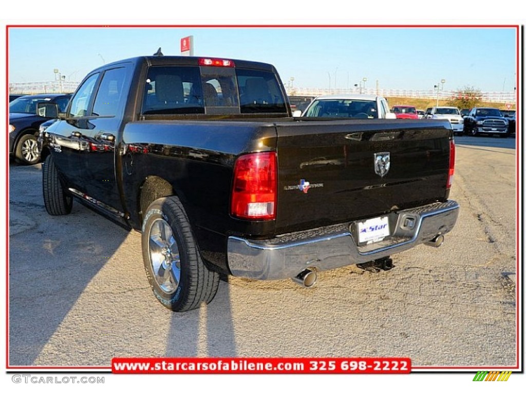 2013 1500 Lone Star Crew Cab - Black Gold Pearl / Black/Diesel Gray photo #3