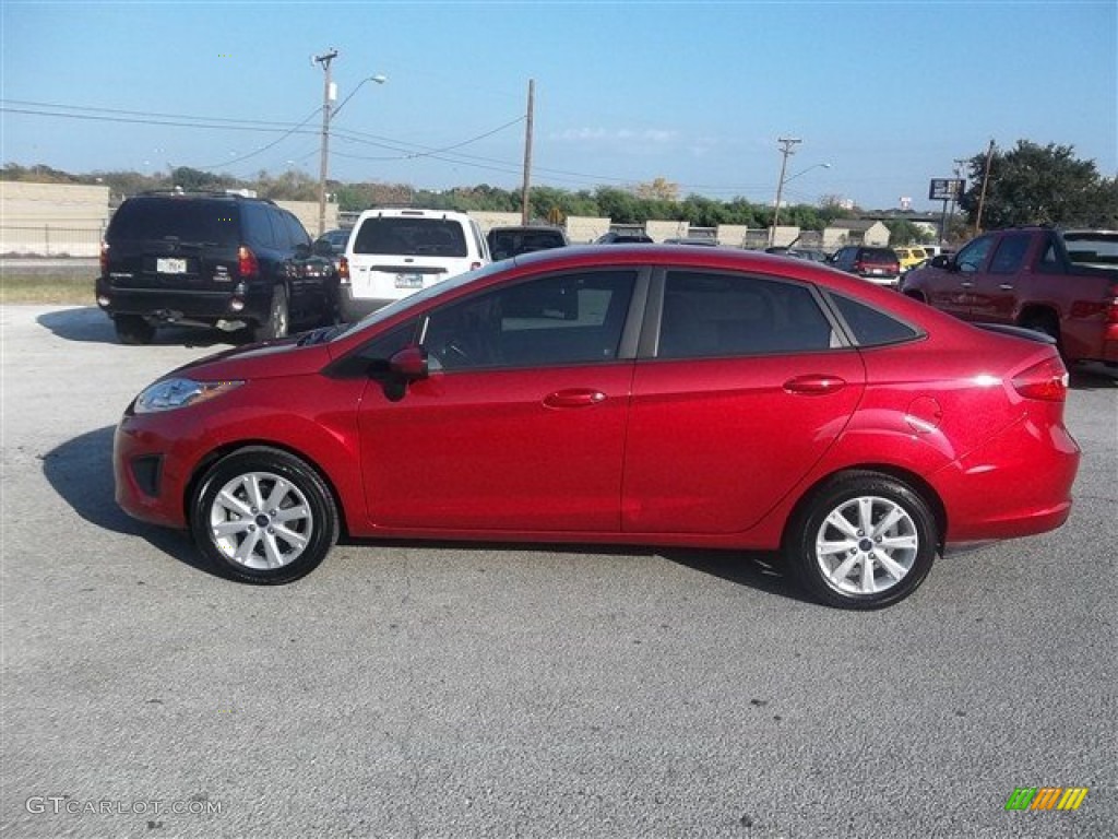 Red Candy Metallic 2012 Ford Fiesta SE Sedan Exterior Photo #77253118