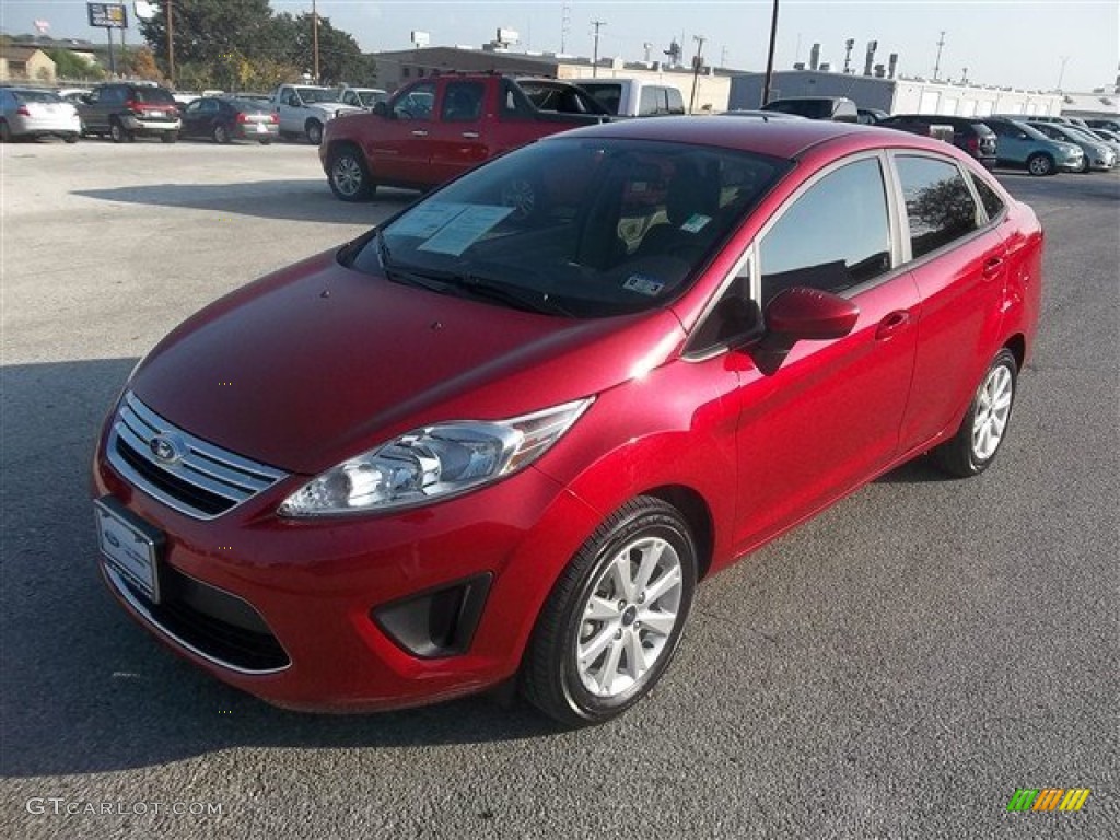 Red Candy Metallic 2012 Ford Fiesta SE Sedan Exterior Photo #77253141