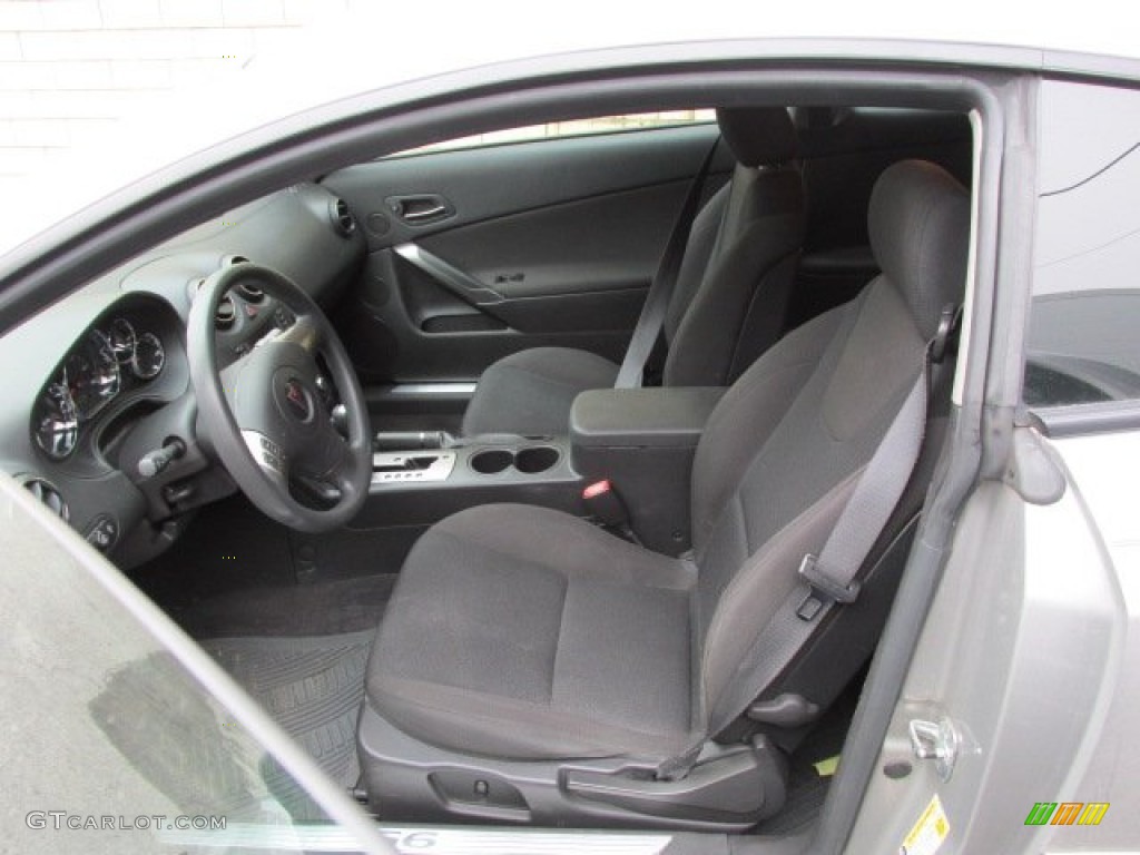 Ebony Interior 2006 Pontiac G6 GT Coupe Photo #77253173