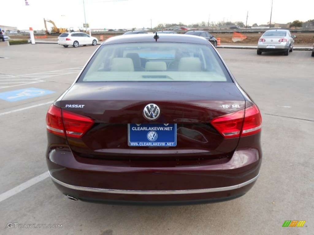 2013 Passat TDI SEL - Opera Red Metallic / Cornsilk Beige photo #6