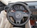 Cornsilk Beige Steering Wheel Photo for 2013 Volkswagen Passat #77253889