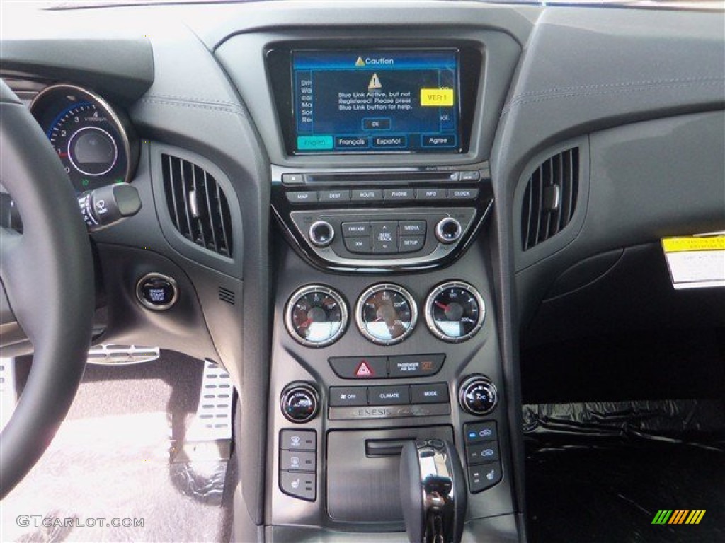 2013 Genesis Coupe 3.8 Track - Shoreline Drive Blue / Black Leather photo #15