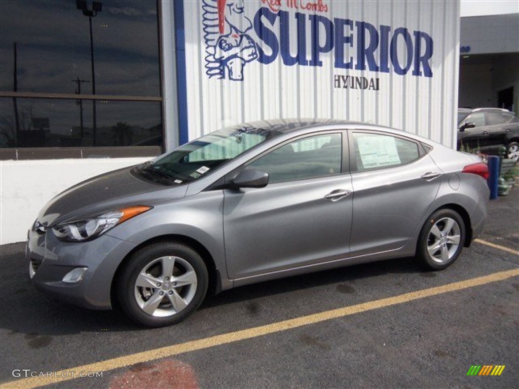 2013 Elantra GLS - Titanium Gray Metallic / Gray photo #4