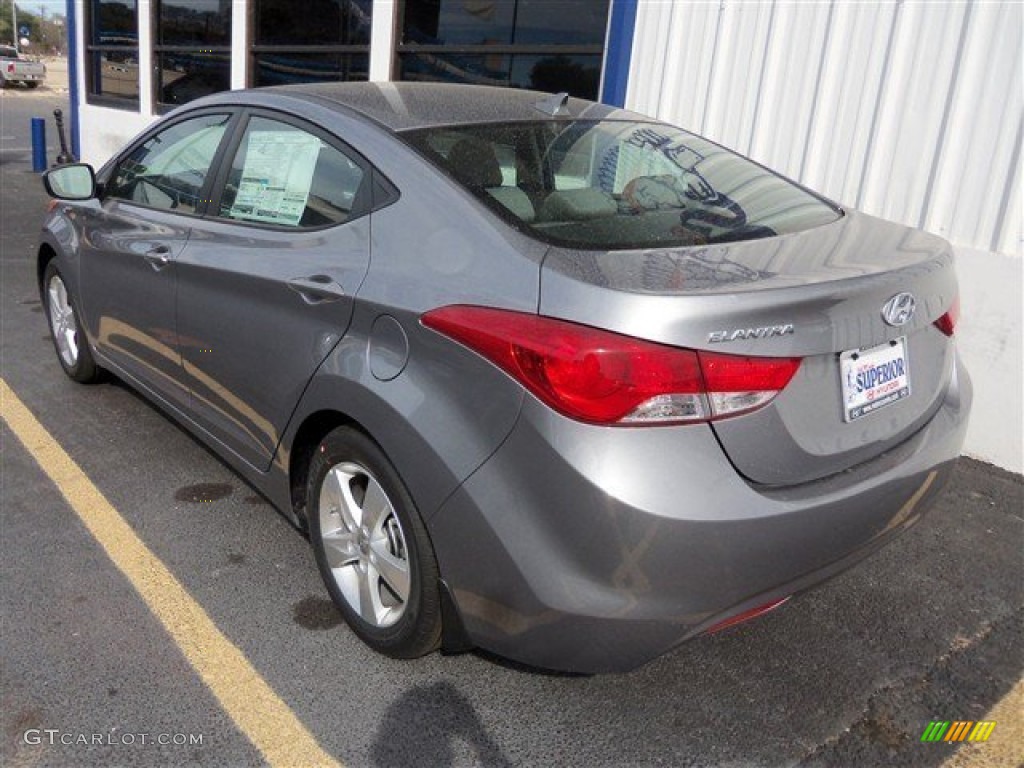 2013 Elantra GLS - Titanium Gray Metallic / Gray photo #5
