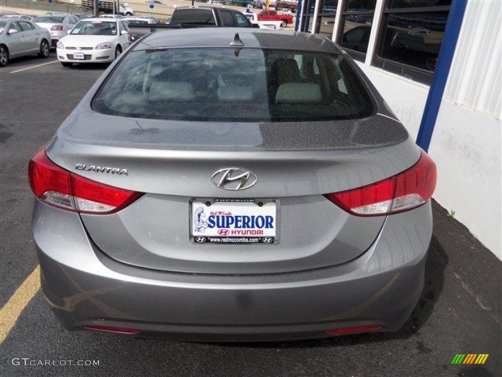 2013 Elantra GLS - Titanium Gray Metallic / Gray photo #6