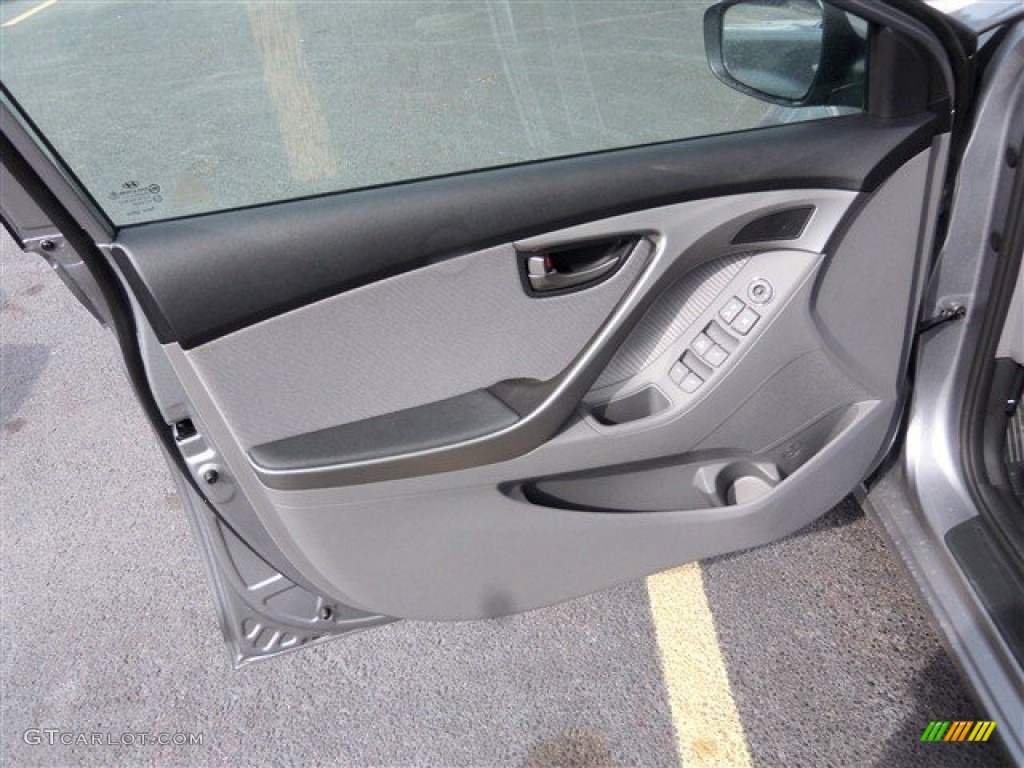 2013 Elantra GLS - Titanium Gray Metallic / Gray photo #7