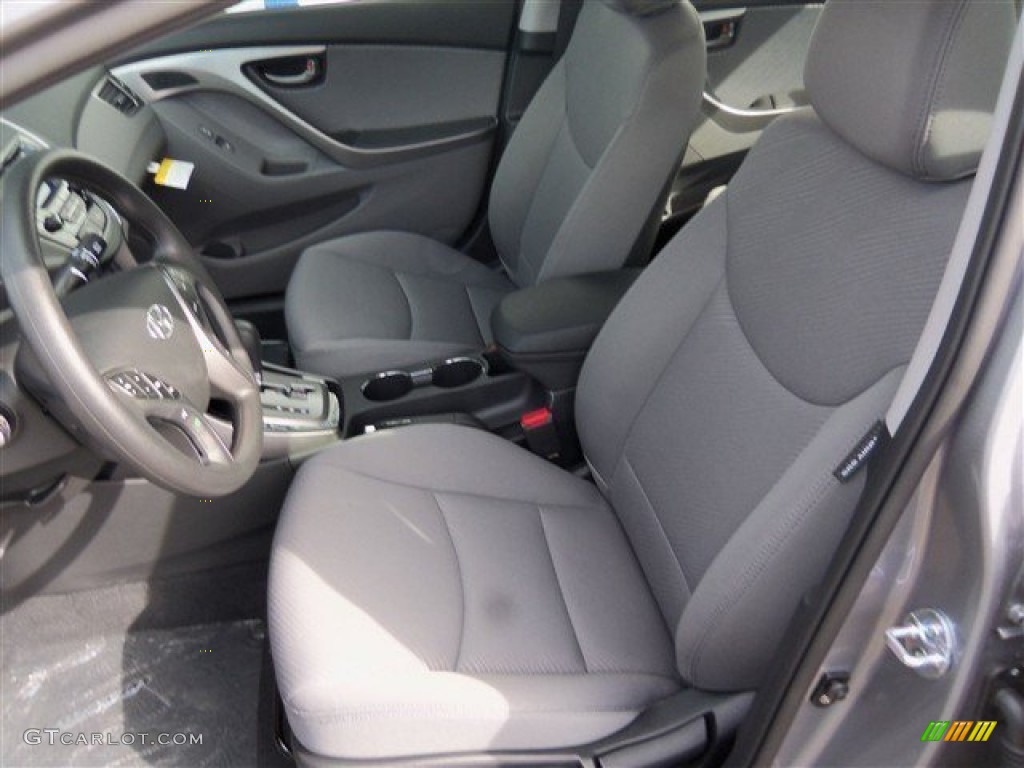 2013 Elantra GLS - Titanium Gray Metallic / Gray photo #9