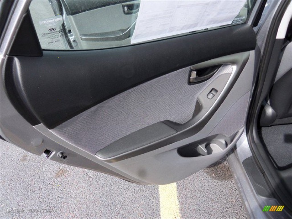 2013 Elantra GLS - Titanium Gray Metallic / Gray photo #10