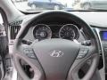 Gray 2011 Hyundai Sonata Limited 2.0T Steering Wheel