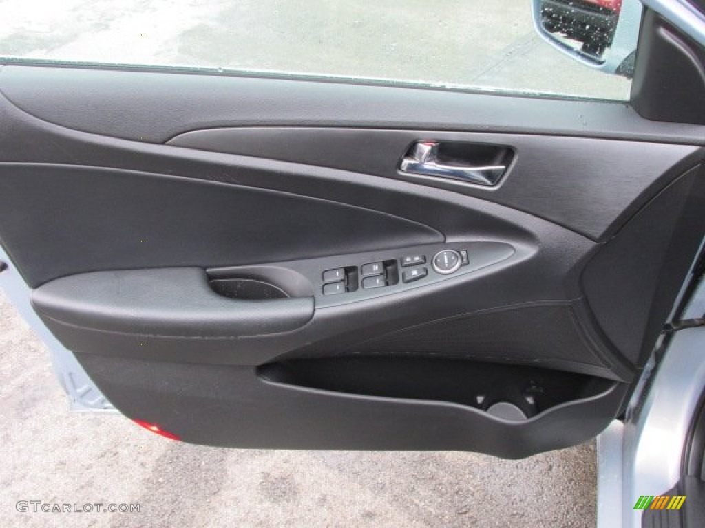 2011 Hyundai Sonata SE Black Door Panel Photo #77257205