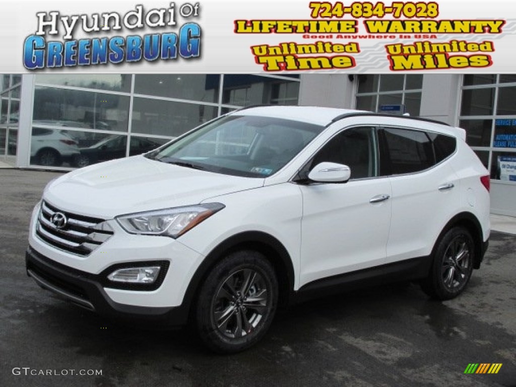 2013 Santa Fe Sport - Frost White Pearl / Gray photo #1