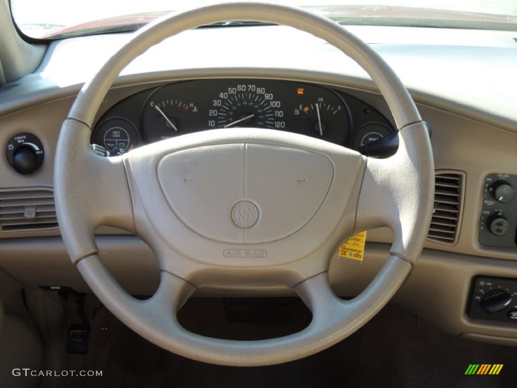 2000 Buick Century Custom Taupe Steering Wheel Photo #77258192