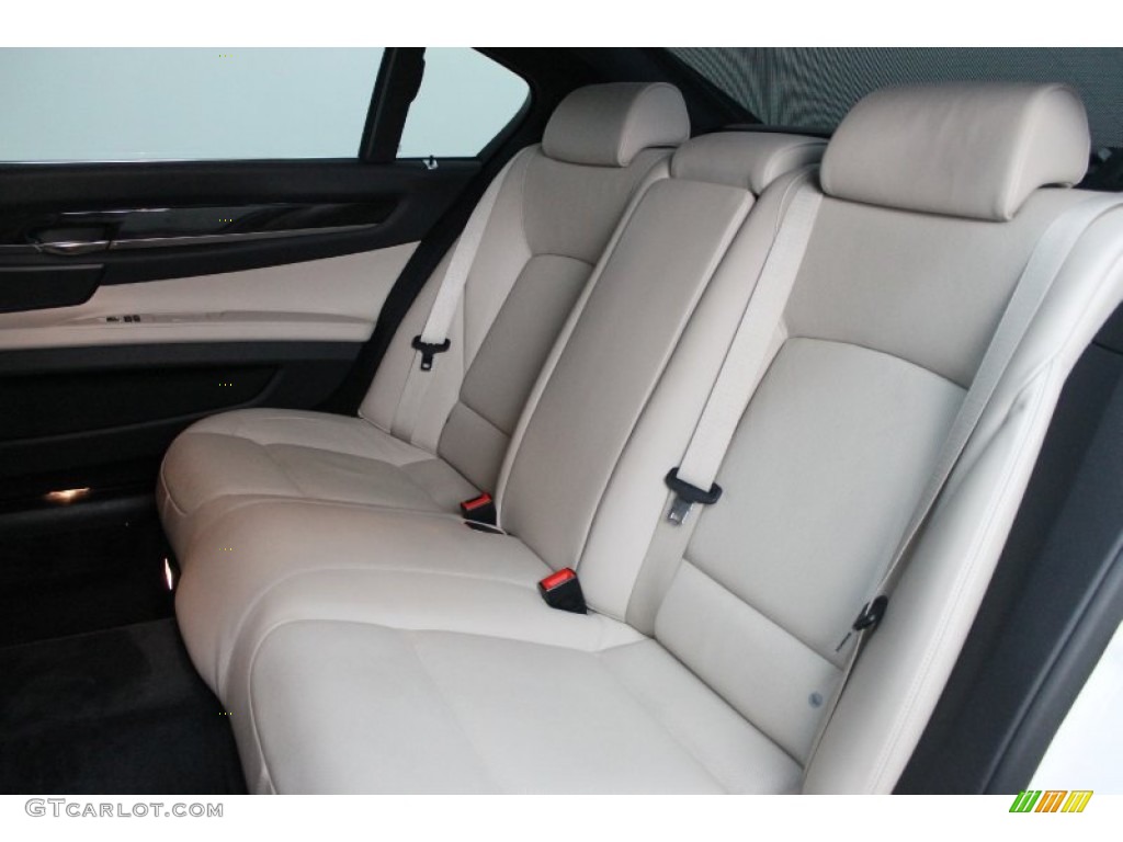 Oyster/Black Interior 2011 BMW 7 Series 740Li Sedan Photo #77258210