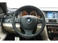 Oyster/Black 2011 BMW 7 Series 740Li Sedan Steering Wheel