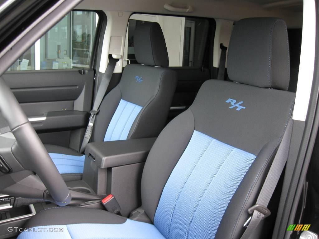 2009 Nitro R/T 4x4 - Brilliant Black Crystal Pearl / Dark Slate Gray/Blue photo #5