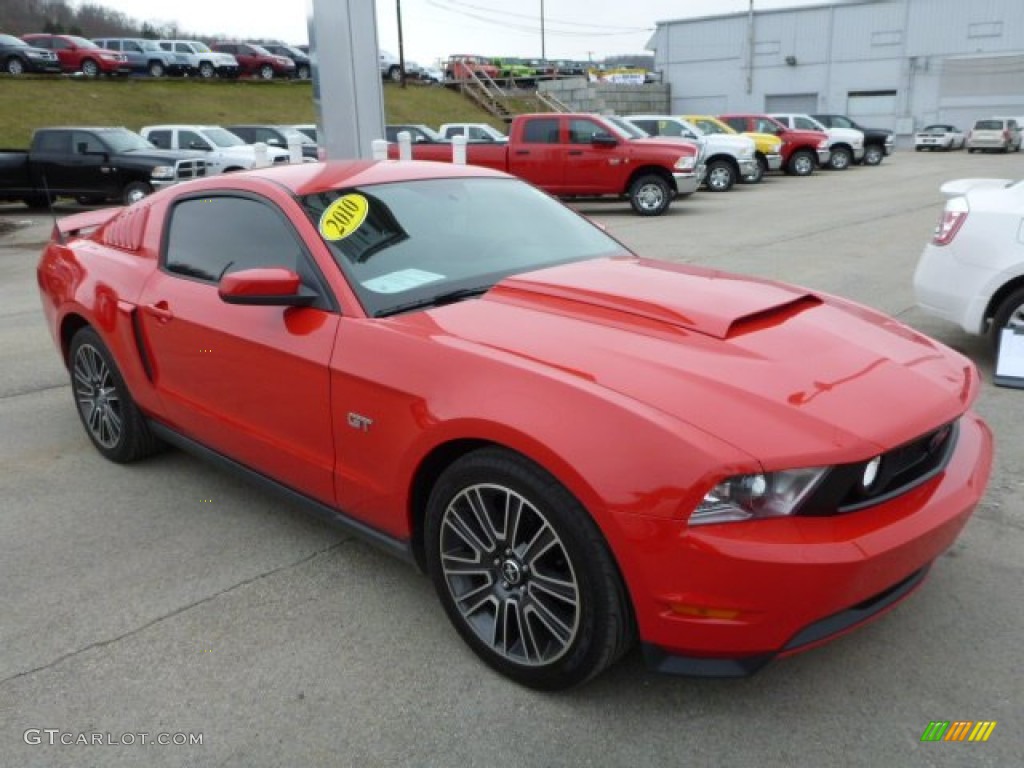 Torch Red 2010 Ford Mustang GT Premium Coupe Exterior Photo #77259155