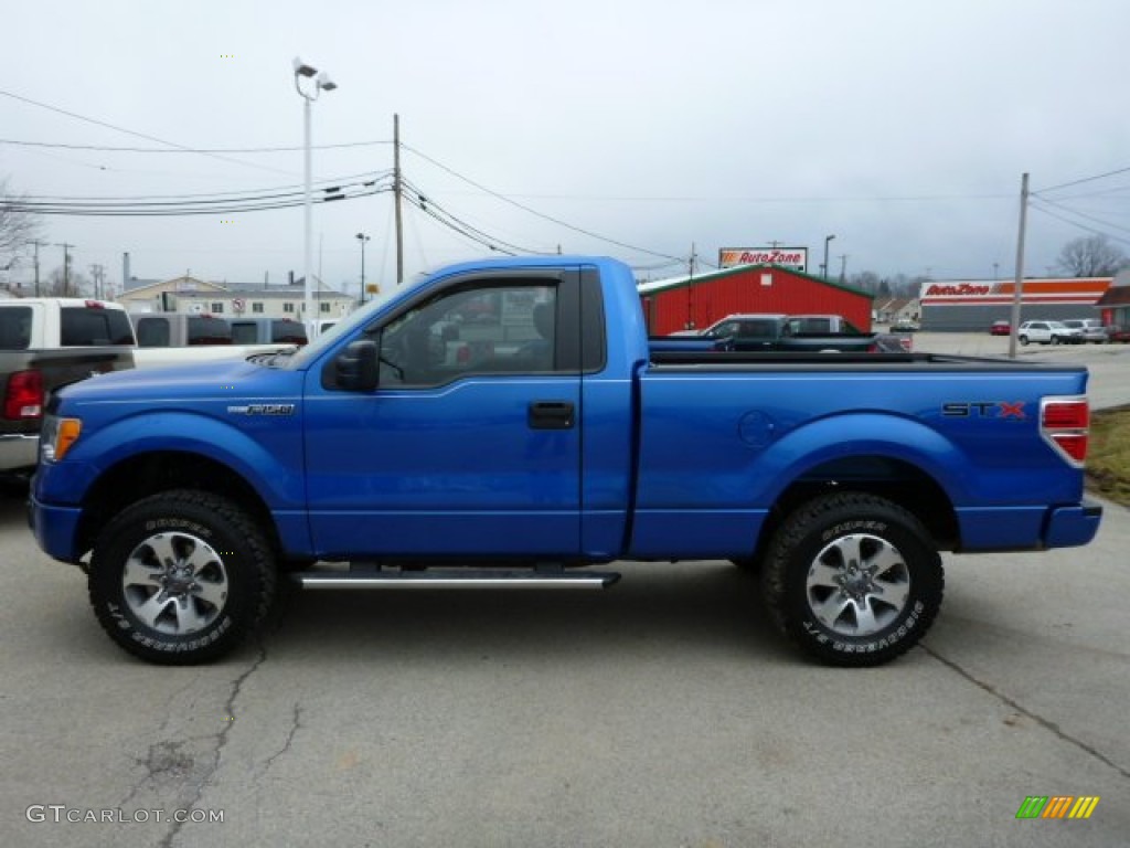 Blue Flame Metallic 2011 Ford F150 STX Regular Cab 4x4 Exterior Photo #77259626