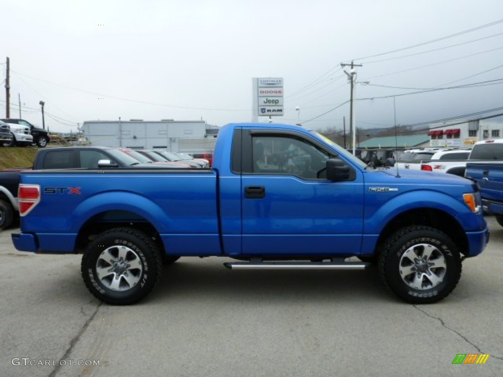 Blue Flame Metallic 2011 Ford F150 STX Regular Cab 4x4 Exterior Photo #77259680