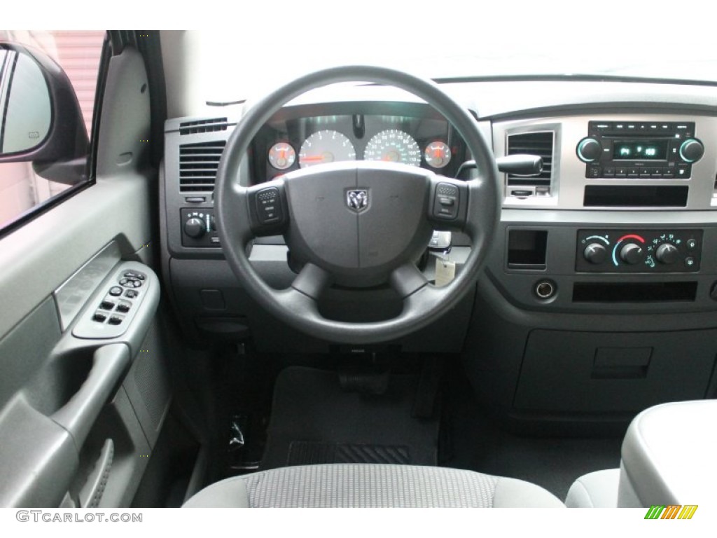 2007 Ram 1500 SLT Quad Cab - Mineral Gray Metallic / Medium Slate Gray photo #26