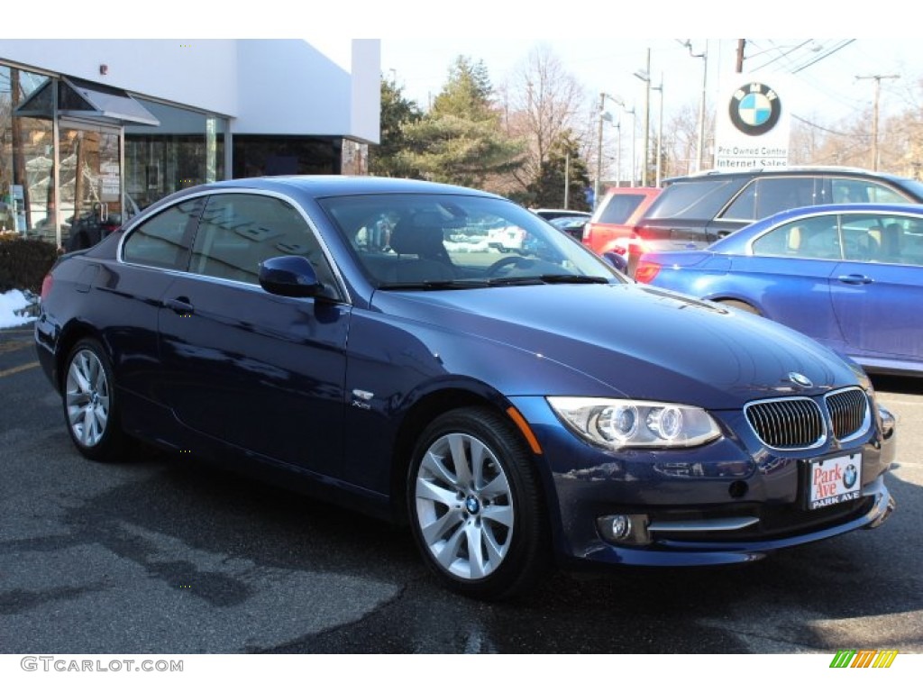 2012 3 Series 328i xDrive Coupe - Deep Sea Blue Metallic / Black photo #3