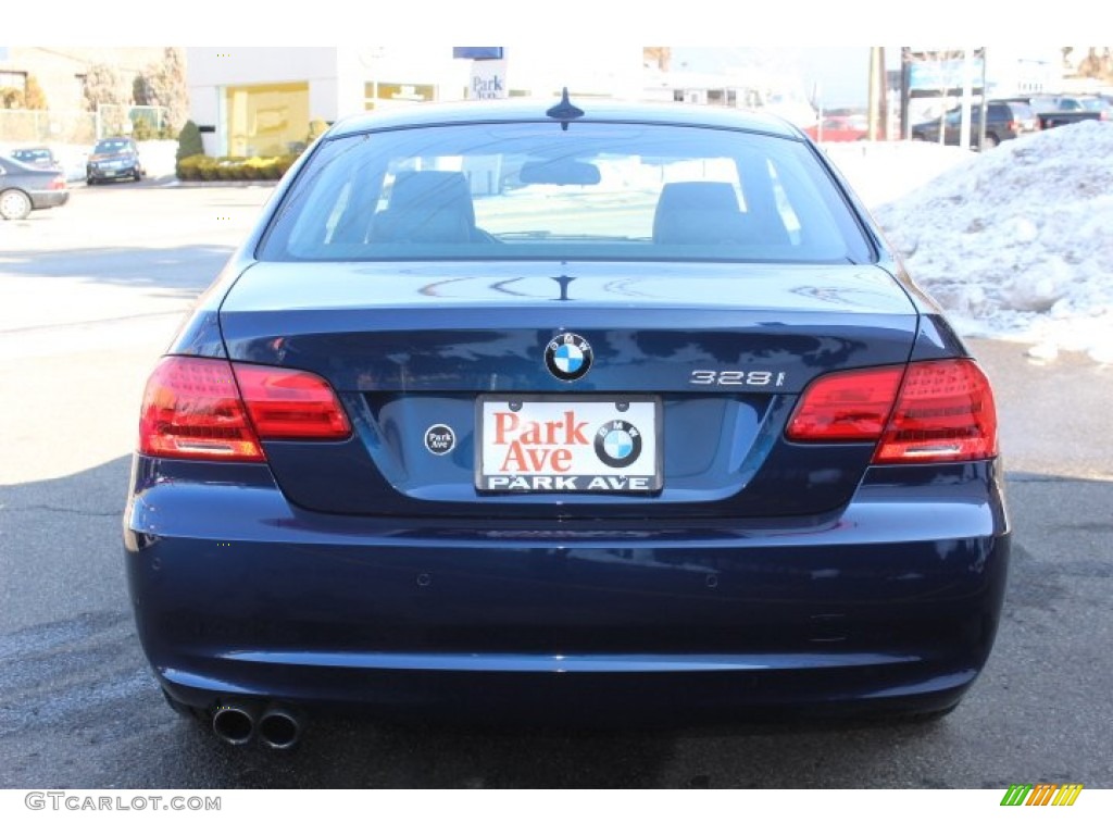 2012 3 Series 328i xDrive Coupe - Deep Sea Blue Metallic / Black photo #6