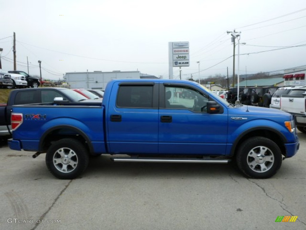 2010 F150 FX4 SuperCrew 4x4 - Blue Flame Metallic / Medium Stone photo #6